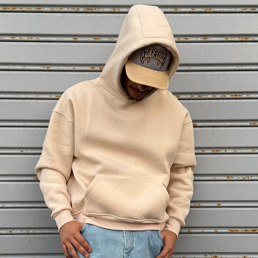 Hoodie oversize beige
