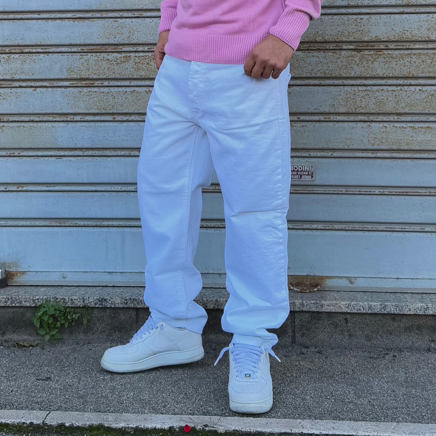 Jeans Wide Leg White