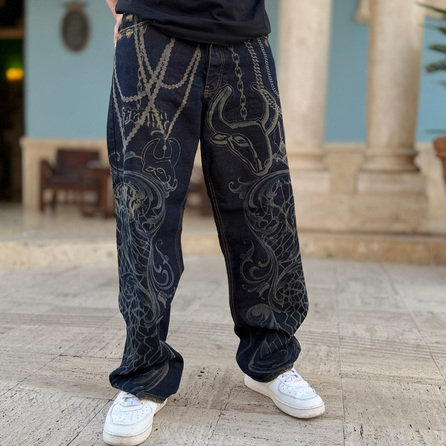 Denim Baggy Chain