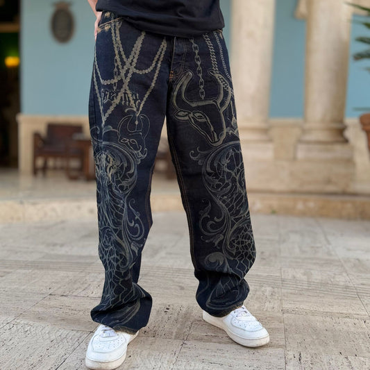 Denim Baggy Chain