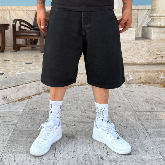 Short Washed Black