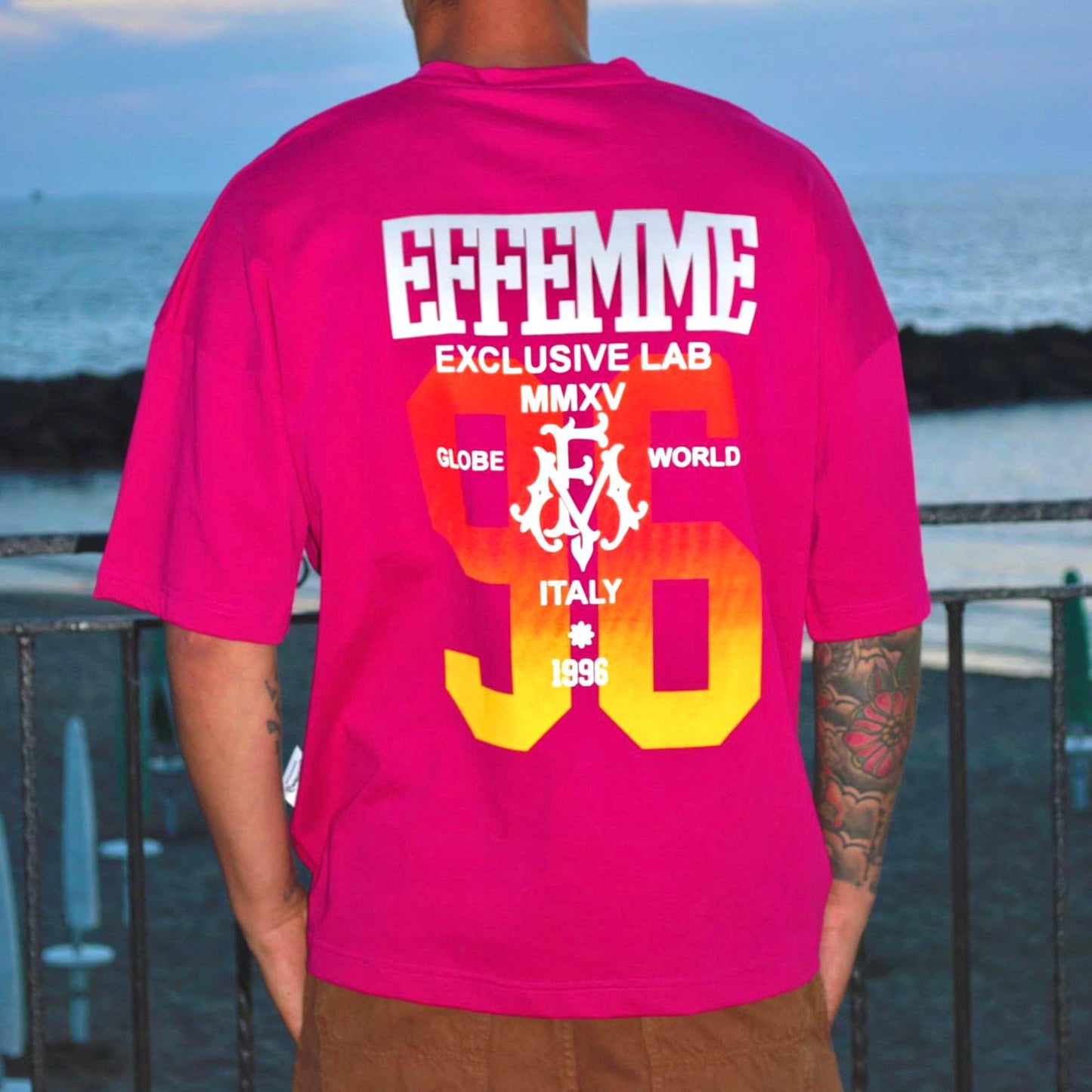 Tee Number 96 Fucsia
