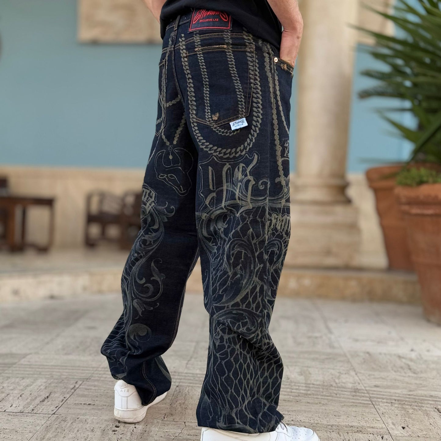Denim Baggy Chain